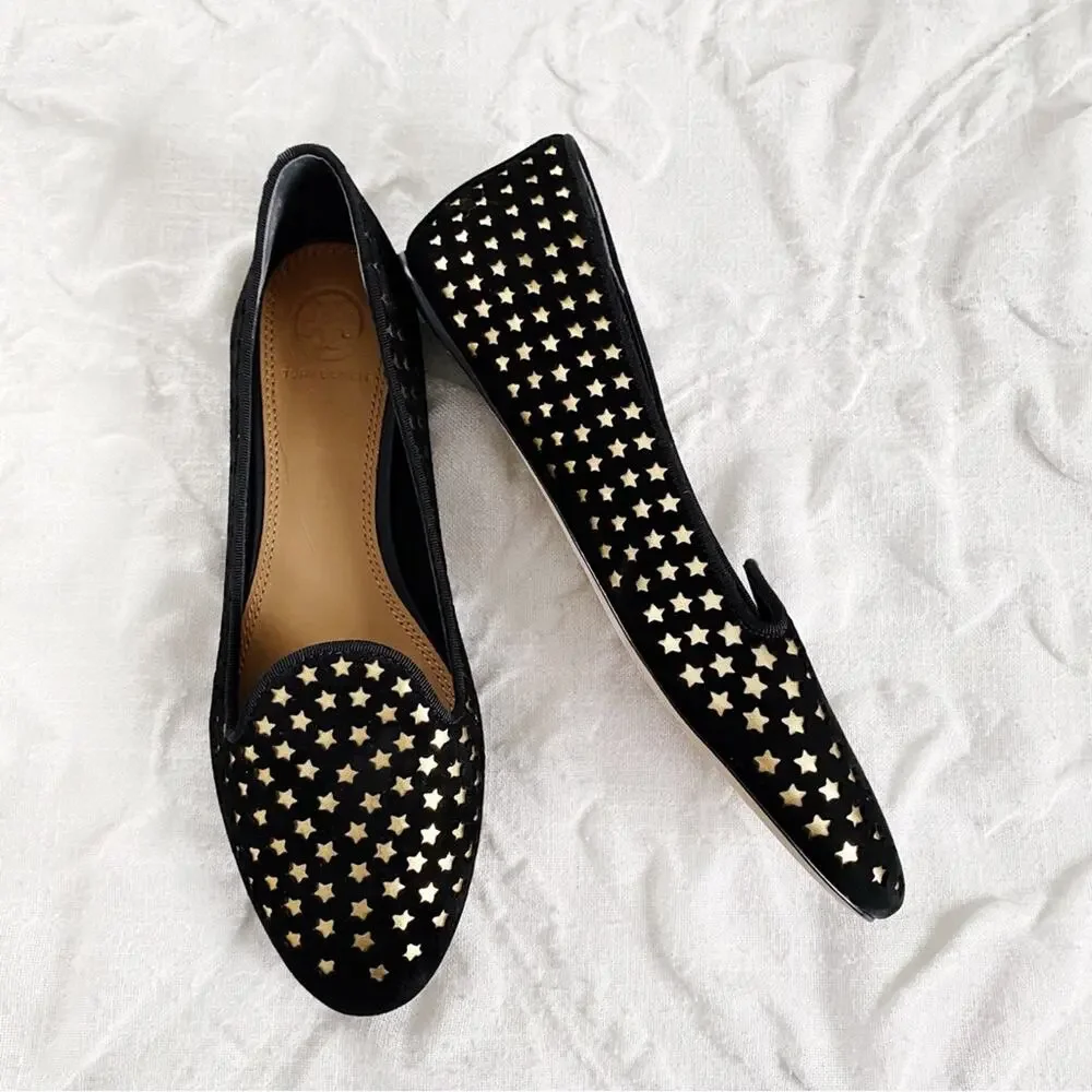 Tory Burch Olympia Star Genuine Calf Hair Loafer Size 6